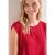 Street One Dames Top met structuurmix en rimpelen in Rood