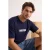TRENDYOL MAN Heren Donkerblauw Slogan Kort Oversized T-shirts