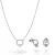 Orphelia ‘Premium’ Dames 925 Sterling Zilveren Set: Hanger + Oorbellen – Zilver SET-7562