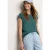 Shirt met boothals en decoratief detail