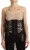 Dolce & Gabbana Dames Zwarte Verweven Korset Met Twee Ritsen Top
