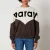 Dames Isabel Marant Etoile Houston Bi Colour Logo Sweatshirt in Bruin/Wit