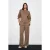 Brede gebreide broek