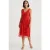 We Fashion Dress Mid Length Red