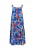 ebeeza Jurk ‘Spring Summer’  blauw / royal blue/koningsblauw / oranje / kreeft