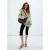 Mango schoudertas met studs bruin