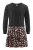 happy girls Jurk  cyclaam / rosé / zwart / wit