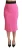 Dolce & Gabbana Roze damesrok met hoge taille en kokeruitsnijding, midi, viscose