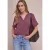 Street One Dames Blouse met korte mouwen in mousseline kwaliteit in Roze