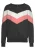 H.I.S Sweatshirt  lichtroze / zwart / natuurwit