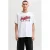 JACK & JONES ESSENTIALS regular fit T-shirt met print – wit