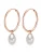Valero Pearls Oorbellen  rose-goud / parelwit