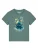 Watapparel Shirt ‘Yoga & Meditation’  blauw / lichtblauw / geel / donkergroen