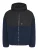!Solid Fleece jas ‘Mark’  blauw / zwart