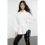 Trendyol Modest Dames Ecru Effen Lang Getailleerd Modest Overhemden