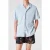 Paul Smith Shirt Ss Towel Stripe Light Blue