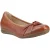 Hush Puppies Lilith Leren Dames Tan Standaard Ballerina’s