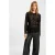 Morgan kanten peplum top zwart
