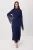 Trendyol Modest Dames Donkerblauw Effen Maxi Lang Stijlvol/Avond Recht Modest Jurken