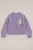 WE Fashion – Meisjes gebreid vest met patches – Regular fit – Lichtpaars –