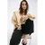 Mango straight regular waist broek zwart