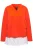 Ulla Popken Sweatshirt  oranje / wit