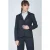 Blazer met knoop en rits