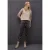 Street One Dames Loose Fit velours broek in Bruin