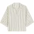 Summum 2s3420-12374 108 top chenille stripe ivoryblack