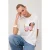 TRENDYOLMİLLA Dames Ecru Effen Kort Regular fit T-shirts