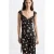 Mango viscose gebloemde jurk – zwart