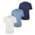 Hugo Effen pyjamashirt voor heren (set van 3) (Blauw/Wit/Navy Blauw)