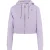 Mymo Bijgesneden hoodie met rits Dames violet