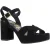 Hush Puppies Ophelia Suède Dames Zwarte Sandalen