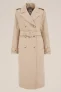 WE Fashion – Dames jas van wolmix – Regular fit – Beige –