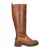 Nelson chunky leren hoge laarzen cognac