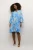 Jurk A-shape blue multi
