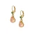 Otazu gold plated oorbellen met Swarovski kristallen Classic Peach Delight