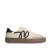 Manfield leren sneakers beige
