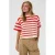 Saint Tropez gestreepte T-shirt rood