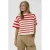 Saint Tropez gestreepte T-shirt rood