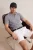 TRENDYOL MAN Heren Grijs Effen Kort Regular fit Poloshirts