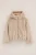 WE Fashion – Meisjes winterjas met structuur – Oversized – Greige –