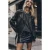Mikuta The Black Mini Sequin Skirt Black