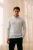 Malelions Knitted Quarter Zip Mm3-aw25-23 Trui 691 Ocean Grey