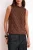 TRENDYOLMİLLA Dames Bruin Effen Mouwloos Regular fit Blouses