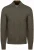 State Of Art Vest Structure Melange Bruin