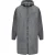 Burberry logo bedrukte grijze jas met capuchon en rits