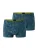 SCHIESSER Boxershorts ‘ Long Life Soft ‘  blauw / limoen