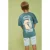 Sturdy T-shirt Lagoon Legends met backprint petrol
